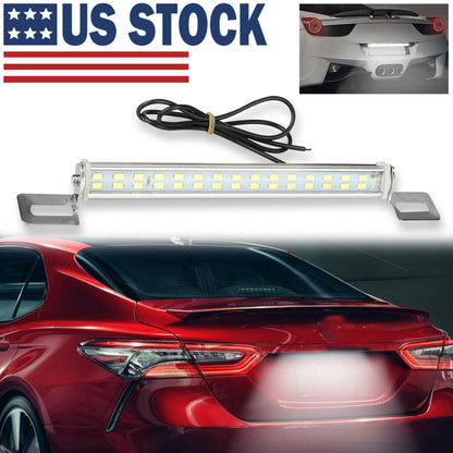 Universal White License Plate LED Back Up Reversing Light For Car SUV Truck RV