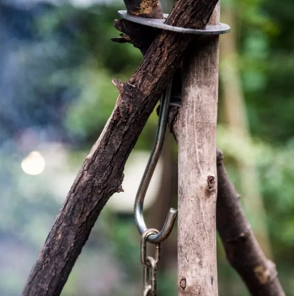 Steel Hanger Camping Tripod Hanging Pot Rack