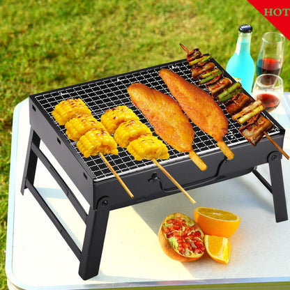 Charcoal Barbecue Rack Outdoor Folding Portable Barbecue Grill Gift