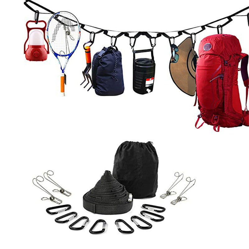 Outdoor Tent Storage Lanyard Collective Camping Clothesline