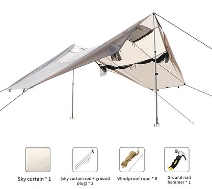 Outdoor Camping Off-site Two-person Tunnel Folding Tent