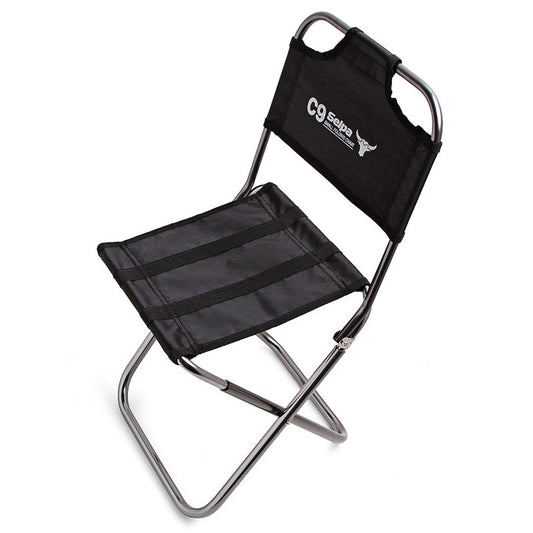 Folding chair with back rest