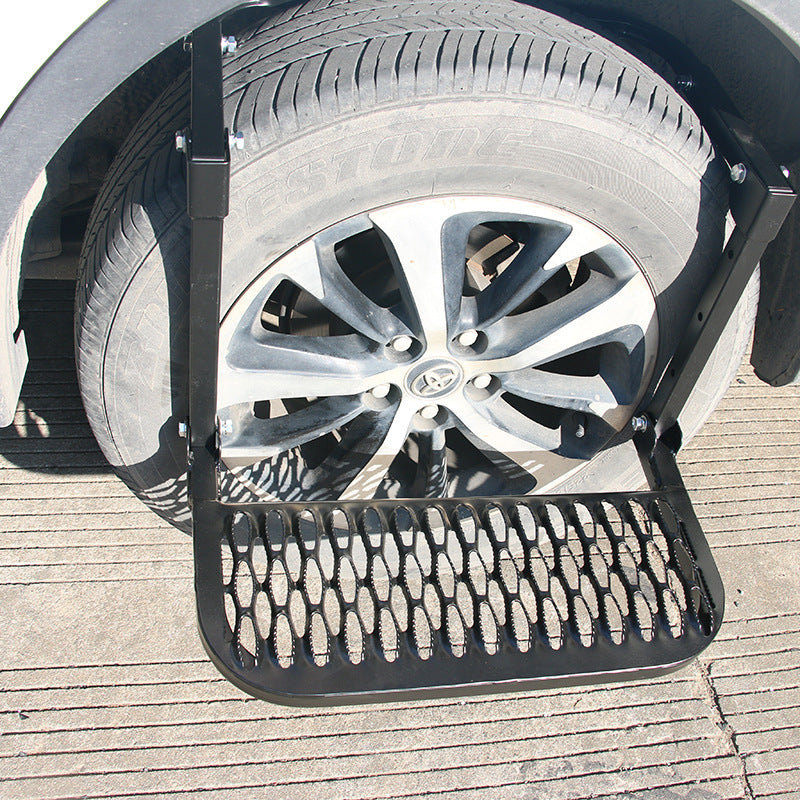 Black Car Tire Climbing Pedal