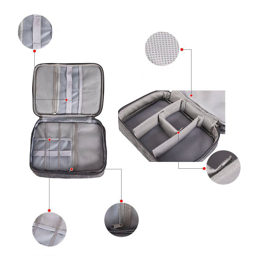 Multifunctional mobile power data cable storage bag