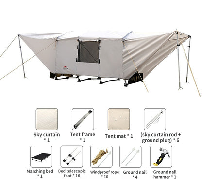 Outdoor Camping Off-site Two-person Tunnel Folding Tent