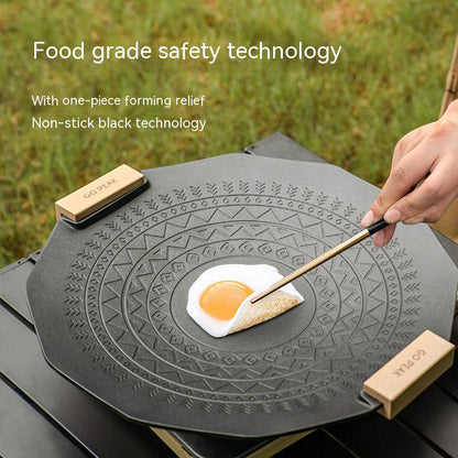 Outdoor Portable Non-stick Smoke-free Six-pointed Star Baking Tray