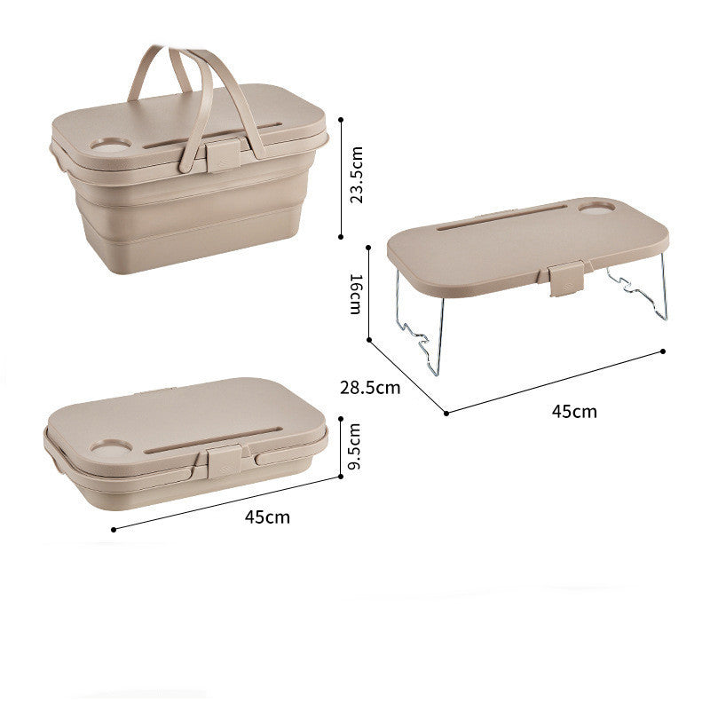 Outdoor Foldable Picnic Camping Basket