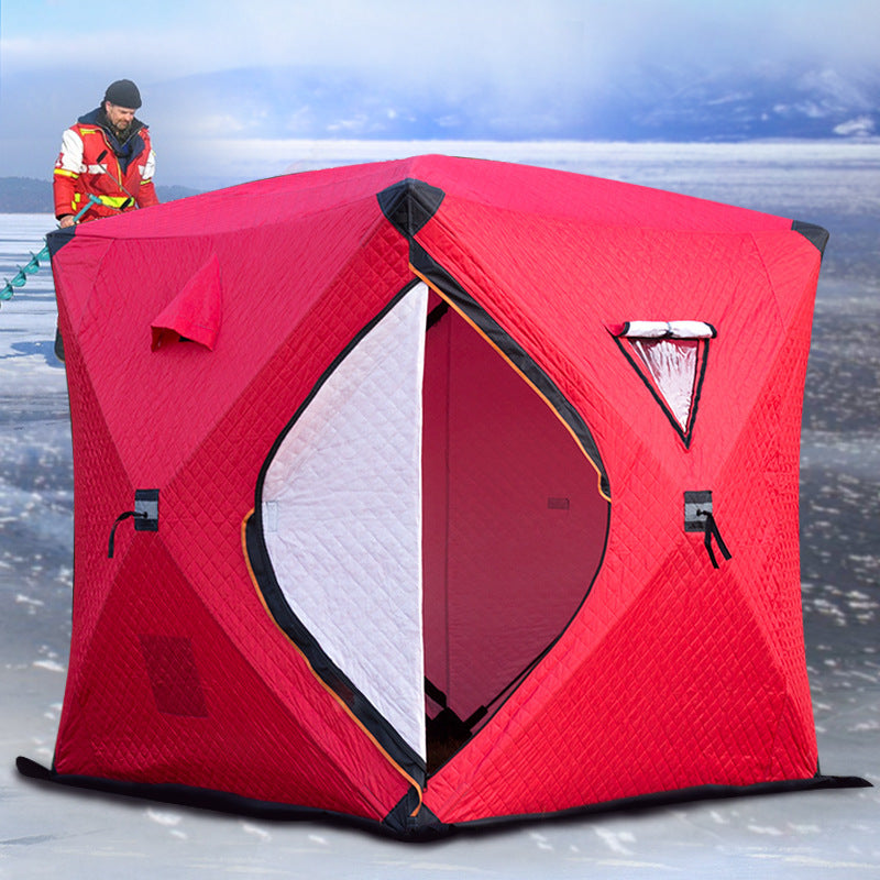 Large Yurt Red Camouflage Warm Tent