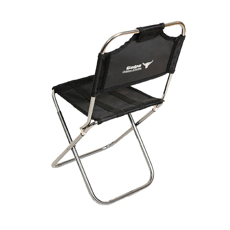 Folding chair with back rest