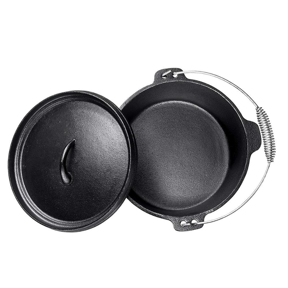 Simple And Creative Cast Iron Oven Camping Cooker Set