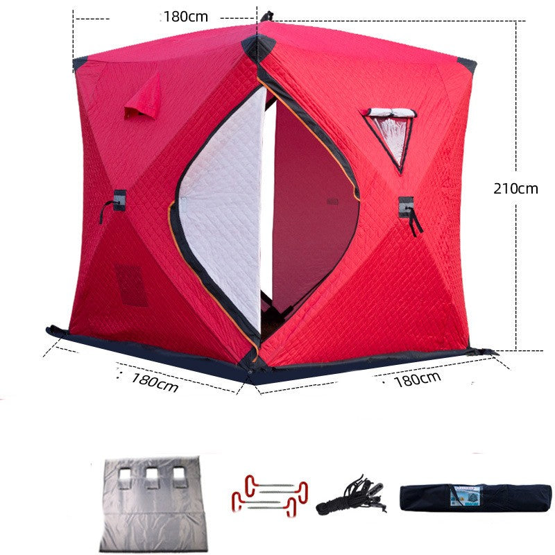 Large Yurt Red Camouflage Warm Tent