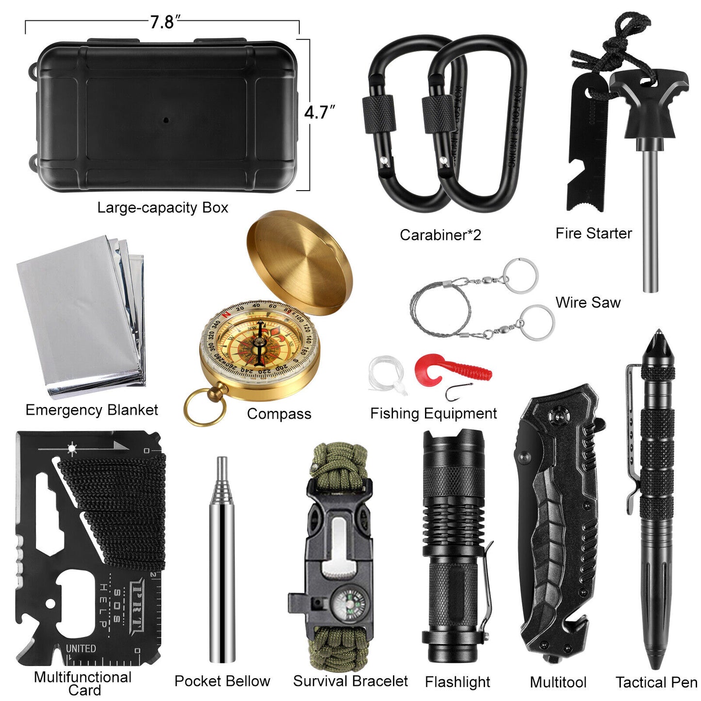 JeepaX NatureGuardian 14-Tool Survival Companion